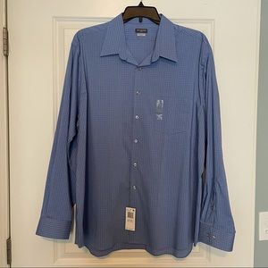 Van Heusen Flex Regular Stretch 18 1/2 36-37 XXL Multi-Blue NWT